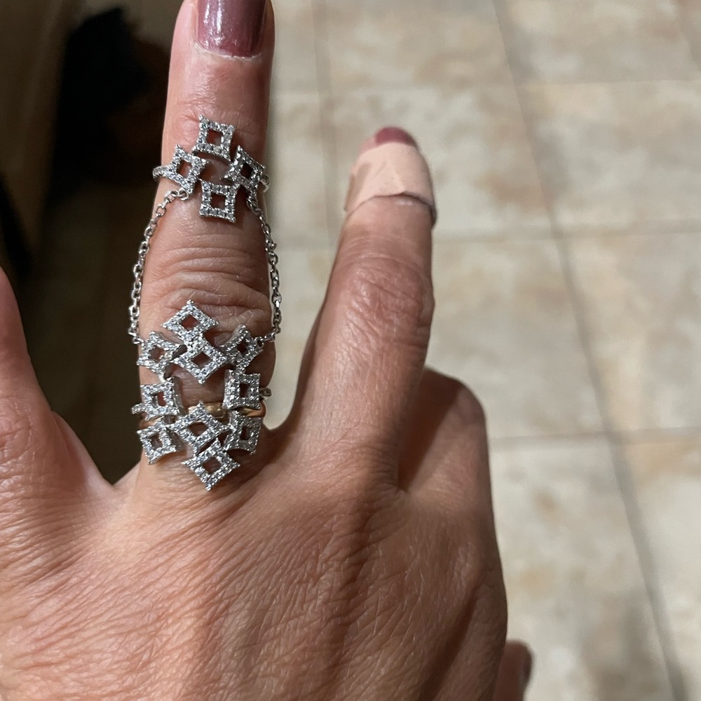 Gorgeous 925 silver custom ring size 7to 8